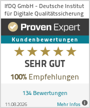 ProvenExpert: sehr gut, 134 Bewertungen, 100 Prozent Empfehlungen